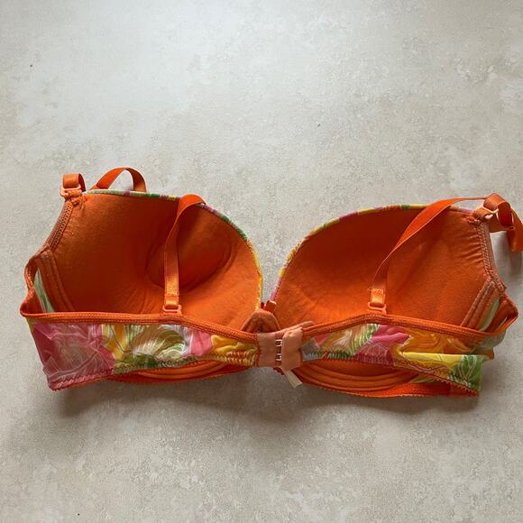 Cannelle Tropical Floral Push Up Bra Size 38 - Picture 2 of 4
